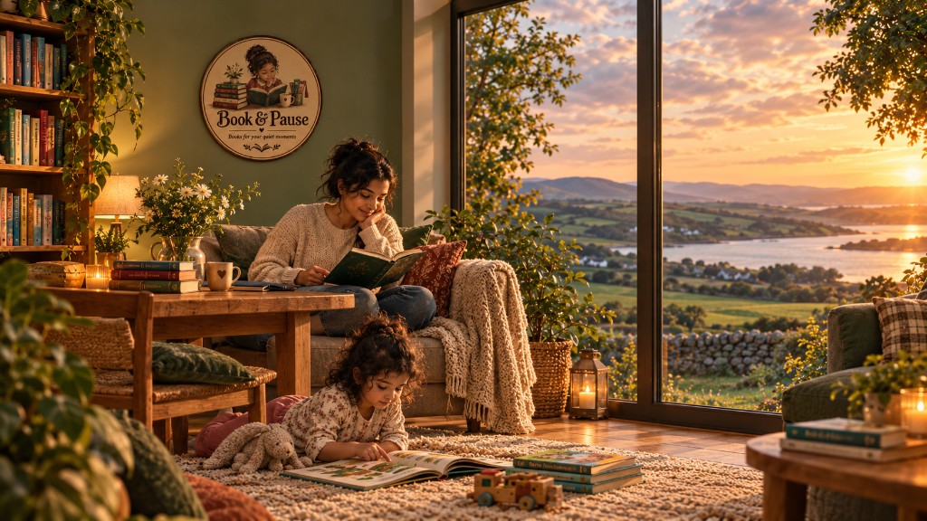 Book & Pause — quiet reading at golden hour